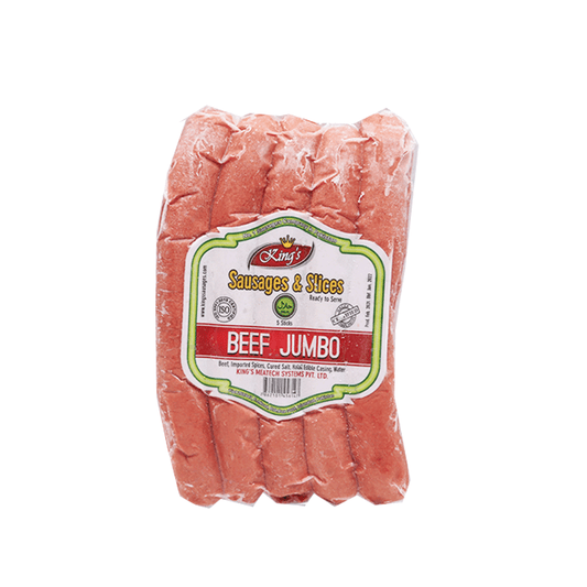 KING BEEF JUMBO SAUSAGES 5 STICKS 360 GM