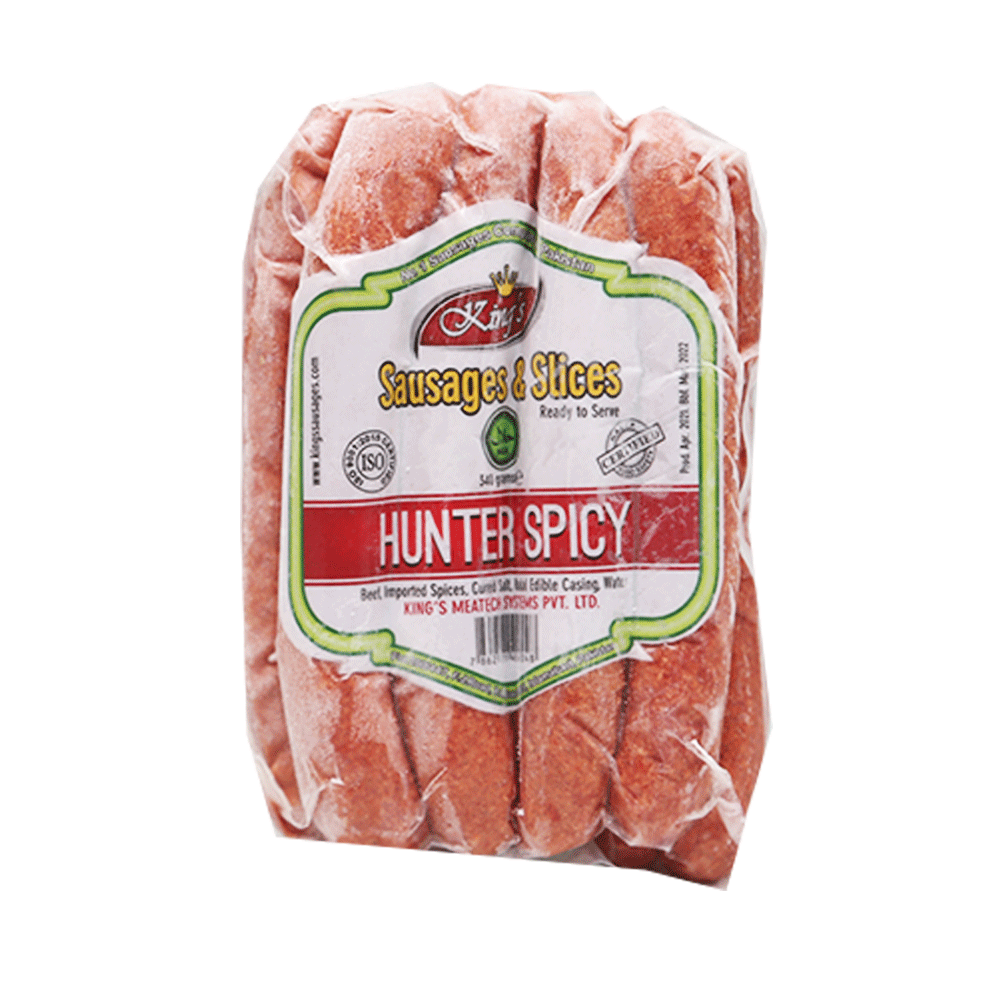 KINGS SAUSAGES  SLICES HUNTER SPICY 340 GM