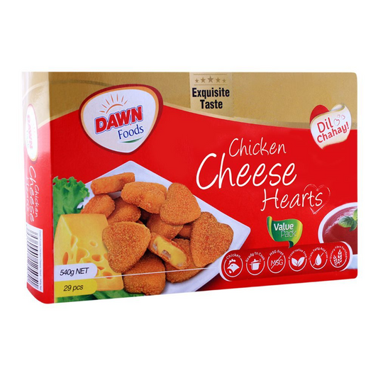 DAWN CHICKEN CHEESE HEARTS 29 PCS 540 GM