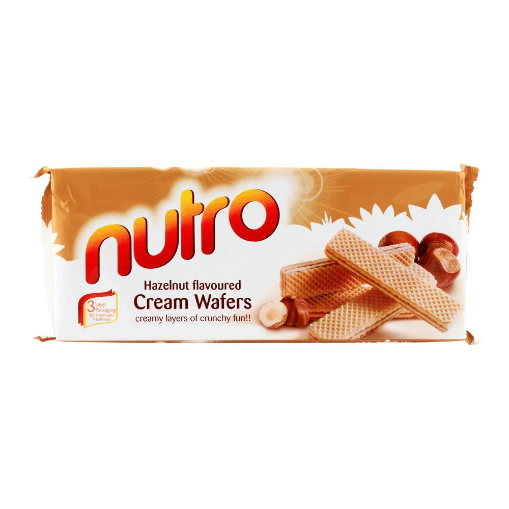 NUTRO CREAM WAFERS HAZELNUT FLAVOURED 150 GM