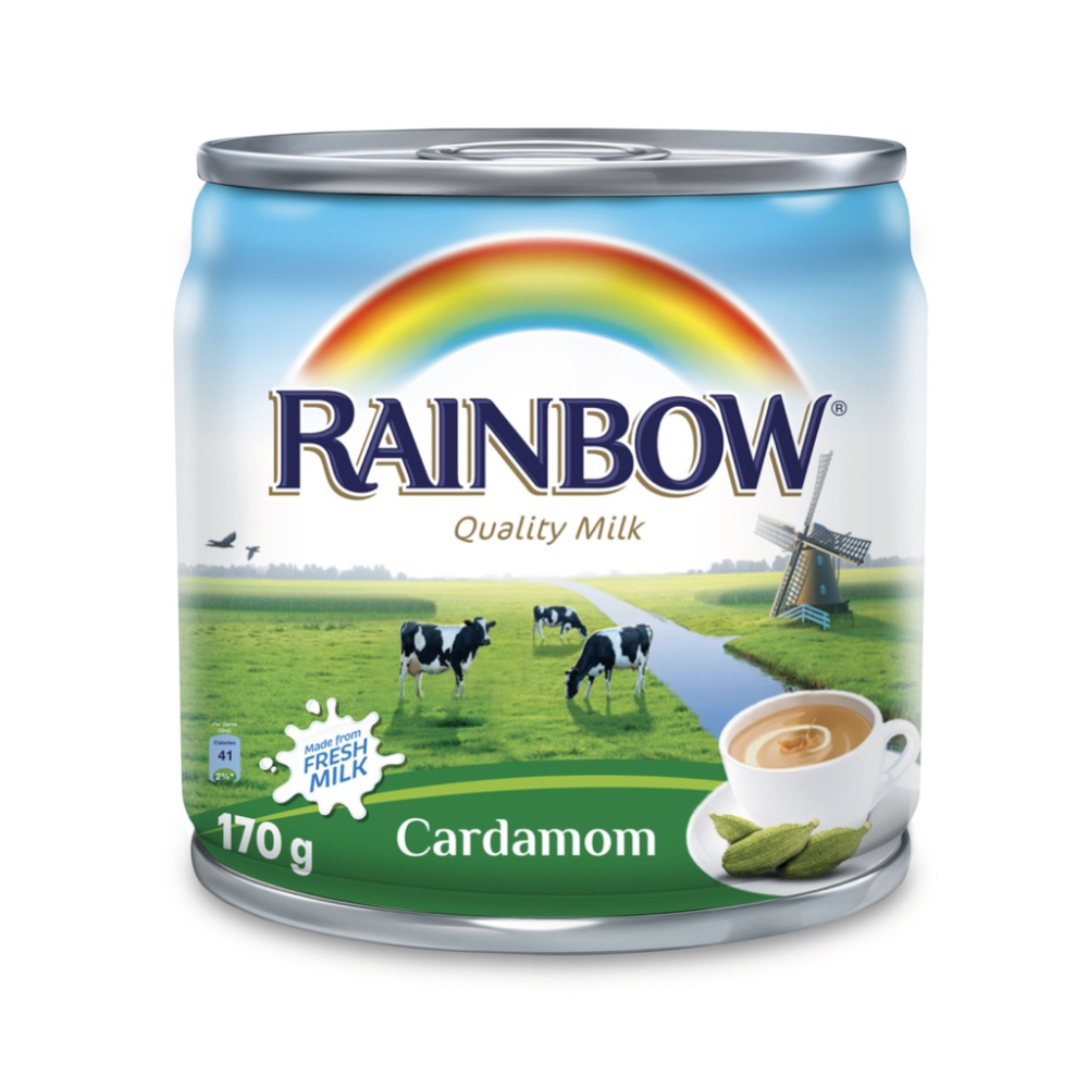 RAINBOW QUALITY MILK CARDAMOM TIN 170 GM