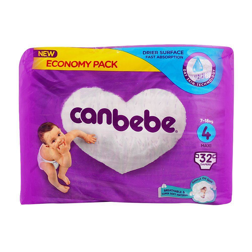 CANBEBE DIAPER COMFORT DRY MAXI 4 32PCS 7-18 KG