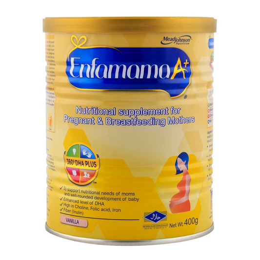 ENFAMAMA NUTRITIONAL MILK VANILLA TIN 400 GM