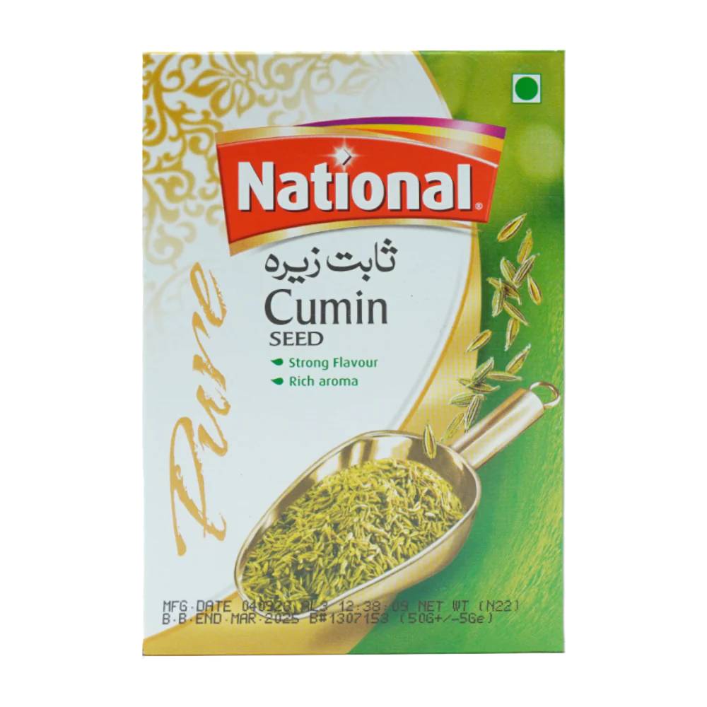 NATIONAL CUMIN SEED UNGROUND 50 GM