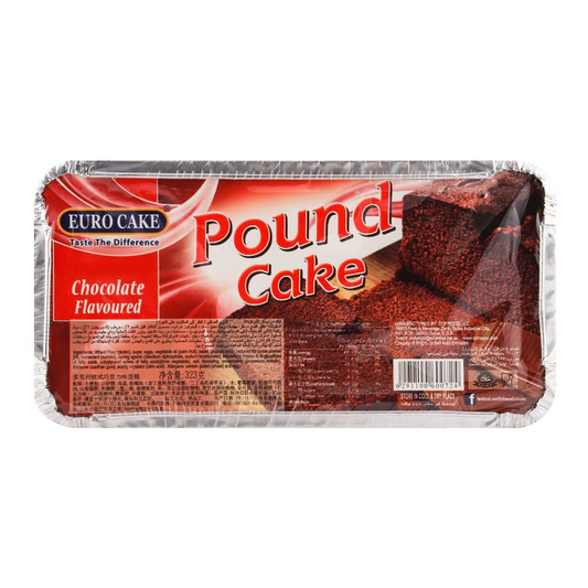 EURO POUND CAKE CHOCOLATE FLAVOURED 323 GM