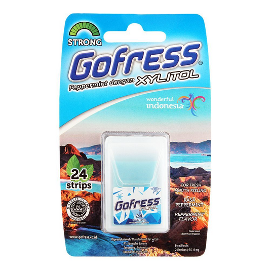 GOFRESS XYLITOL PEPPERMINT FLAVOUR 24 STRIPS