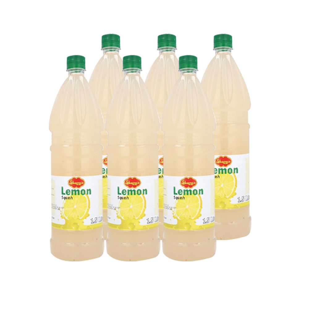 SHEZAN SQUASH LEMON 1.5 LTR- CARTON