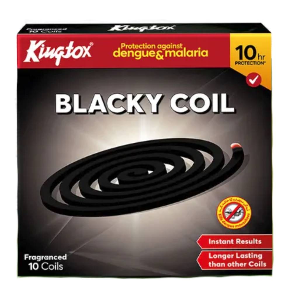 KING MOSQUITO COIL BLACKY EXTRA POWER 10PC PACK