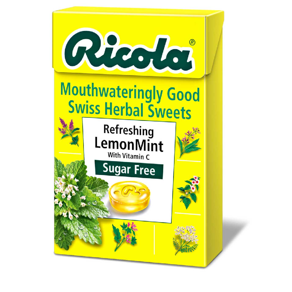 RICOLA CANDY LEMON MINT SUGAR FREE 45 GM