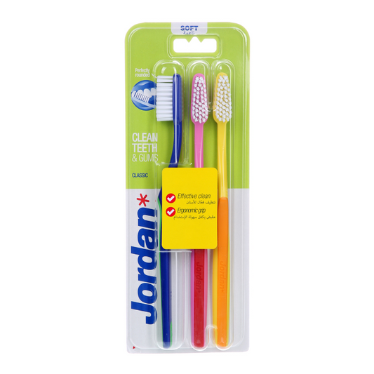 JORDAN TOOTH BRUSH 3 PC SOFT PACK