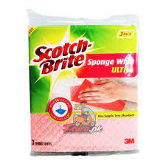 SCOTCH BRITE BUNDLE OFFER 3 IN 1 SPONGE WIPE SAVE RS.48/-