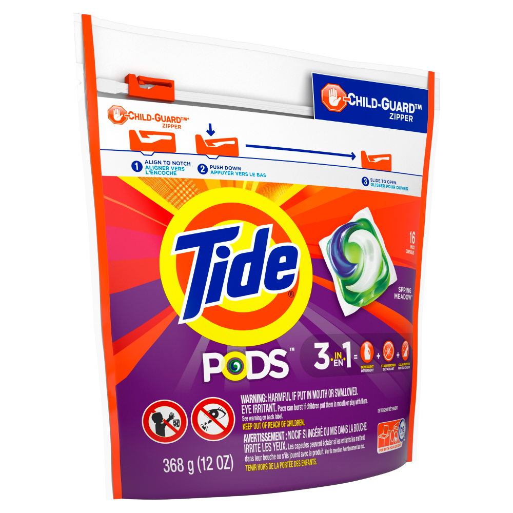 TIDE LIQUID WASHING PODS SPRING MEADOW 368 GM