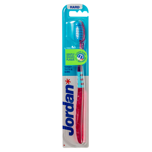 JORDAN TOOTH BRUSH TARGET TEETH N GUMS HARD BASIC