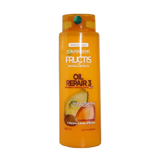 GARNIER FRUCTIS SHAMPOO OIL REPAIR3 2IN1 650 ML BASIC