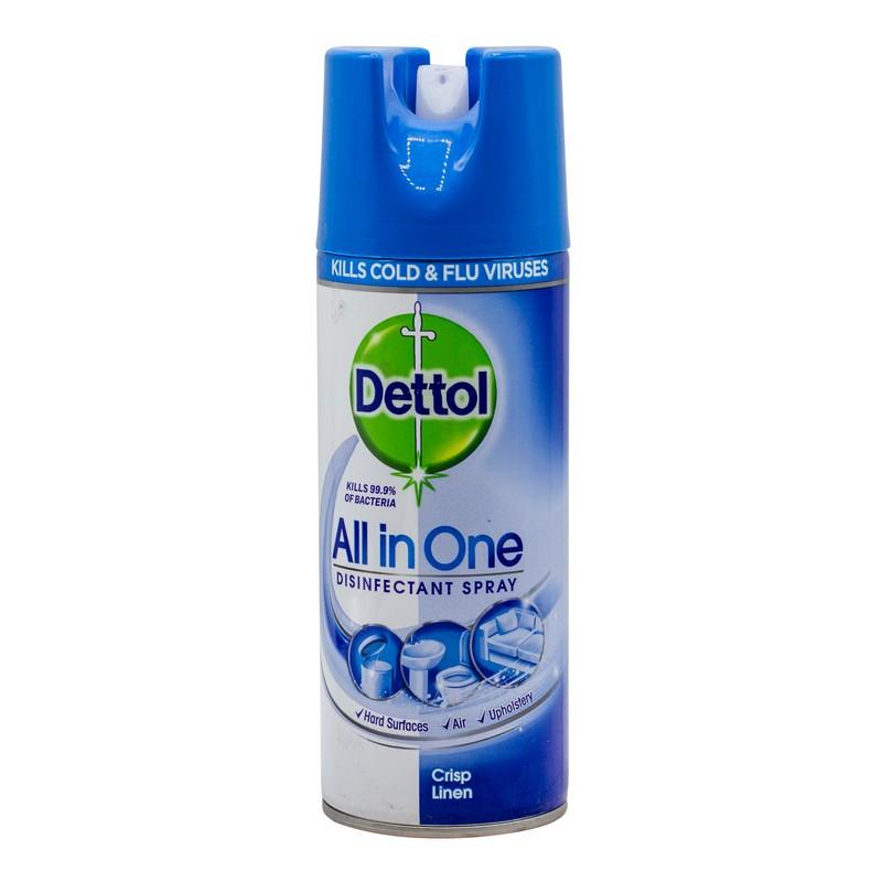 DETTOL DISINFECTANT SPRAY ALL IN ONE CRISP LINEN 400 ML