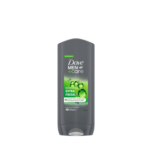 DOVE MEN CARE BODY AND FACE WASH EXTRA FRESH 400 ML