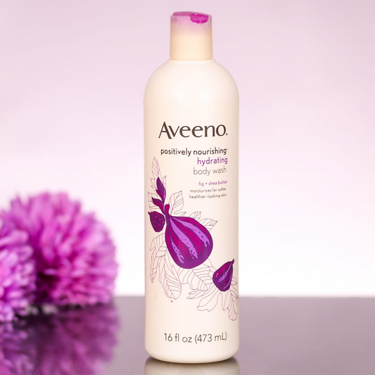 AVEENO BODY WASH FIG AND SHEA BUTTER 473 ML BASIC