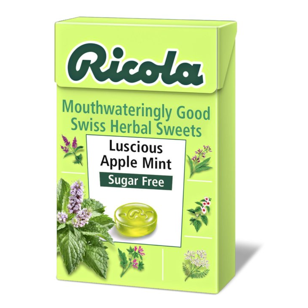 RICOLA CANDY APPLE MINT SUGAR FREE 45 GM BASIC