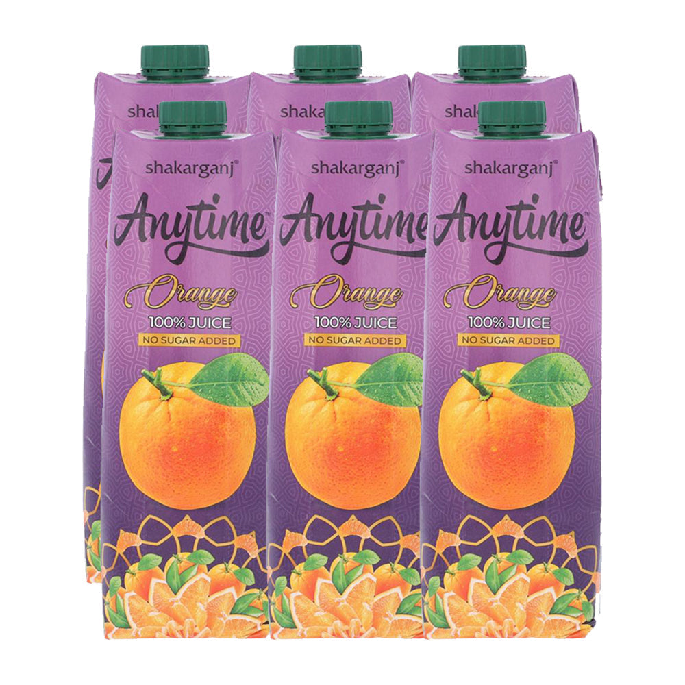 SHAKARGANJ ANYTIME ORANGE JUICE 1 LTR- CARTON