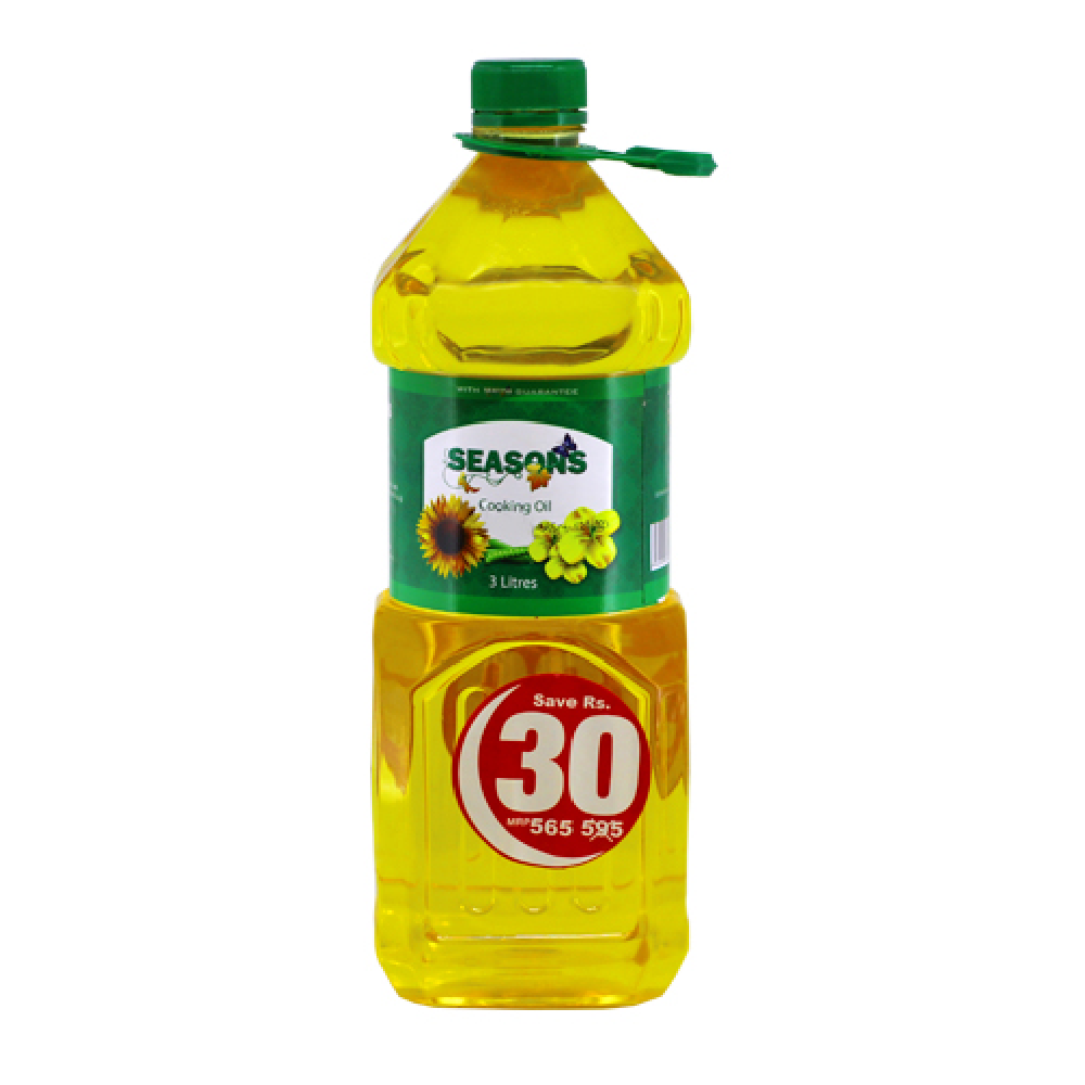 SEASONS COOKING OIL BOTTLE 3 L LTR PC