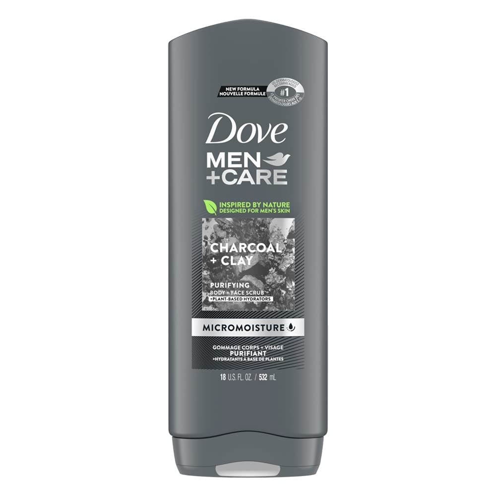 DOVE MEN CARE BODY AND FACE WASH CHARCOAL CLAY 400 ML BASIC