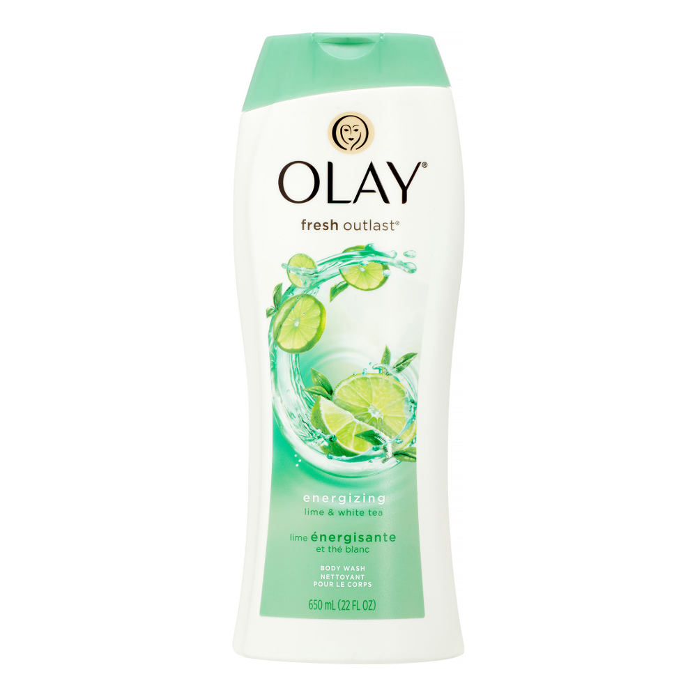 OLAY BODY WASH ENERGIZING LIME AND WHITE TEA 650 ML