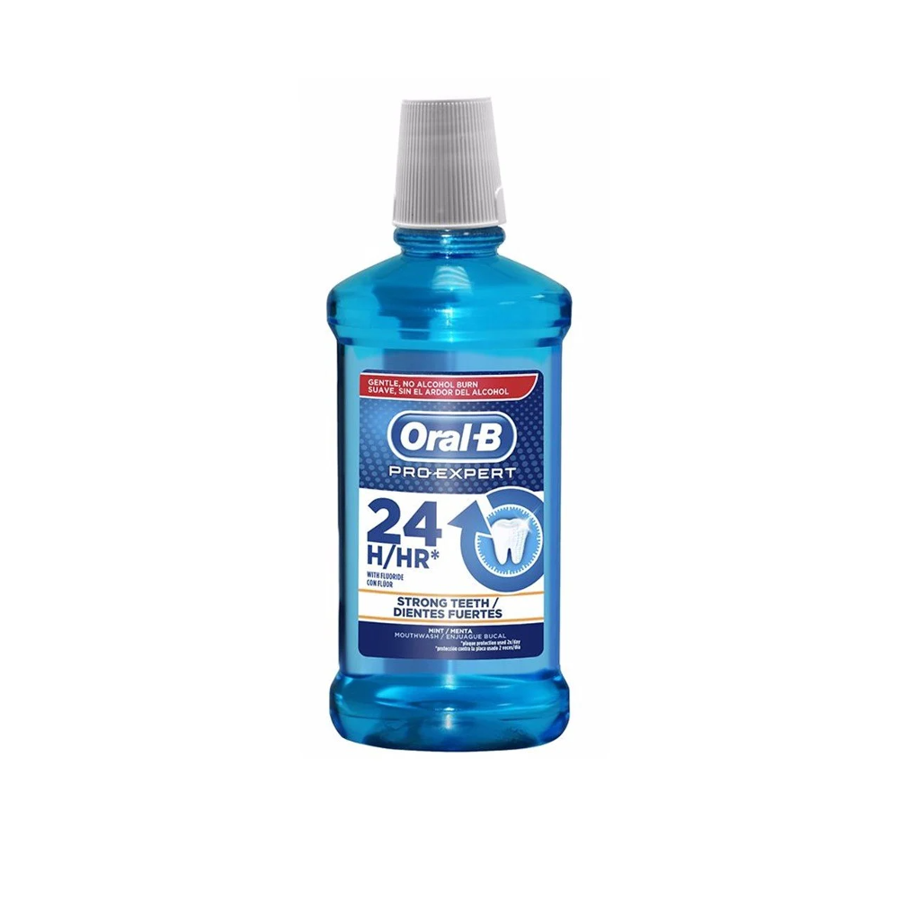 ORAL B MOUTH WASH STRONG TEETH MINT 500 ML BASIC