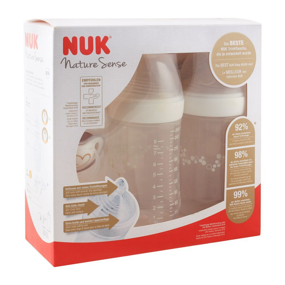 NUK FEEDER BOTTLE TWIN SET 10225143 BASIC