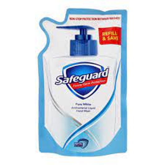 SAFEGUARD HAND WASH PURE WHITE POUCH 375 ML