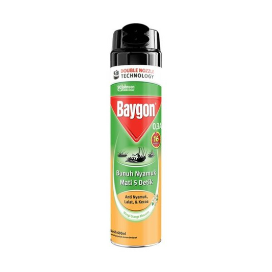 BAYGON INSECT KILLER WANGI ORANGE BLOSSOM 600 ML