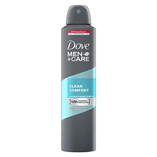 DOVE DEODORANT CLEAN COMFORT MEN CARE 250ML BASIC