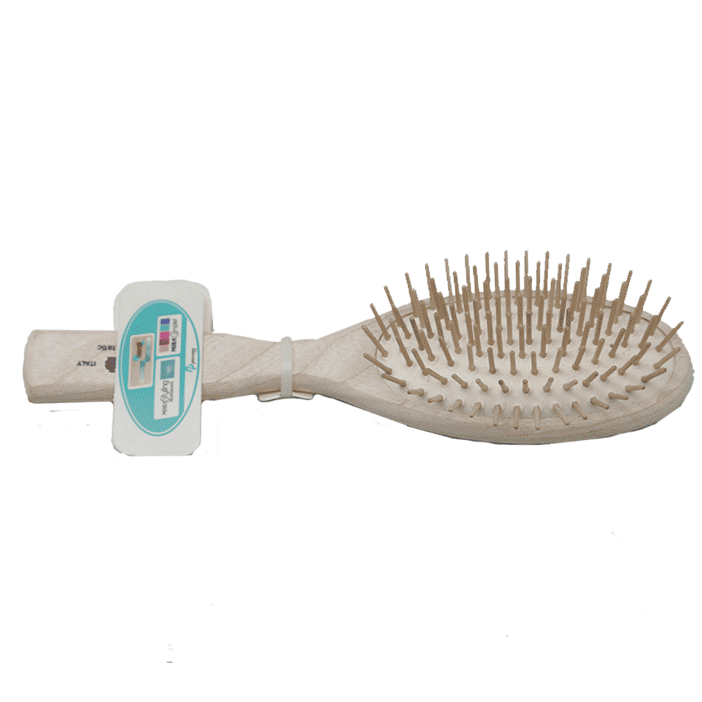 Mira Hair Brush Wooden Art-310