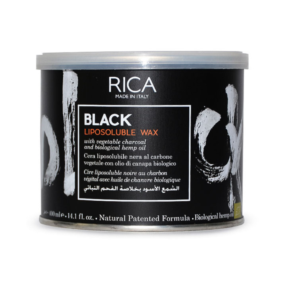 RICA LIPOSOLUBLE WAX BLACK CHARCOAL 400 ML