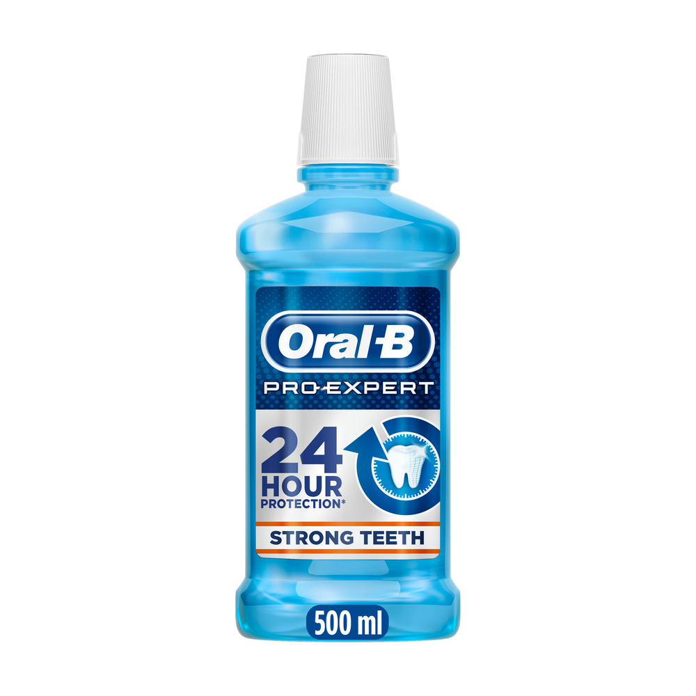 ORAL-B  24 HR STRONG TEETH MOUTH WASH 500 ML BASIC