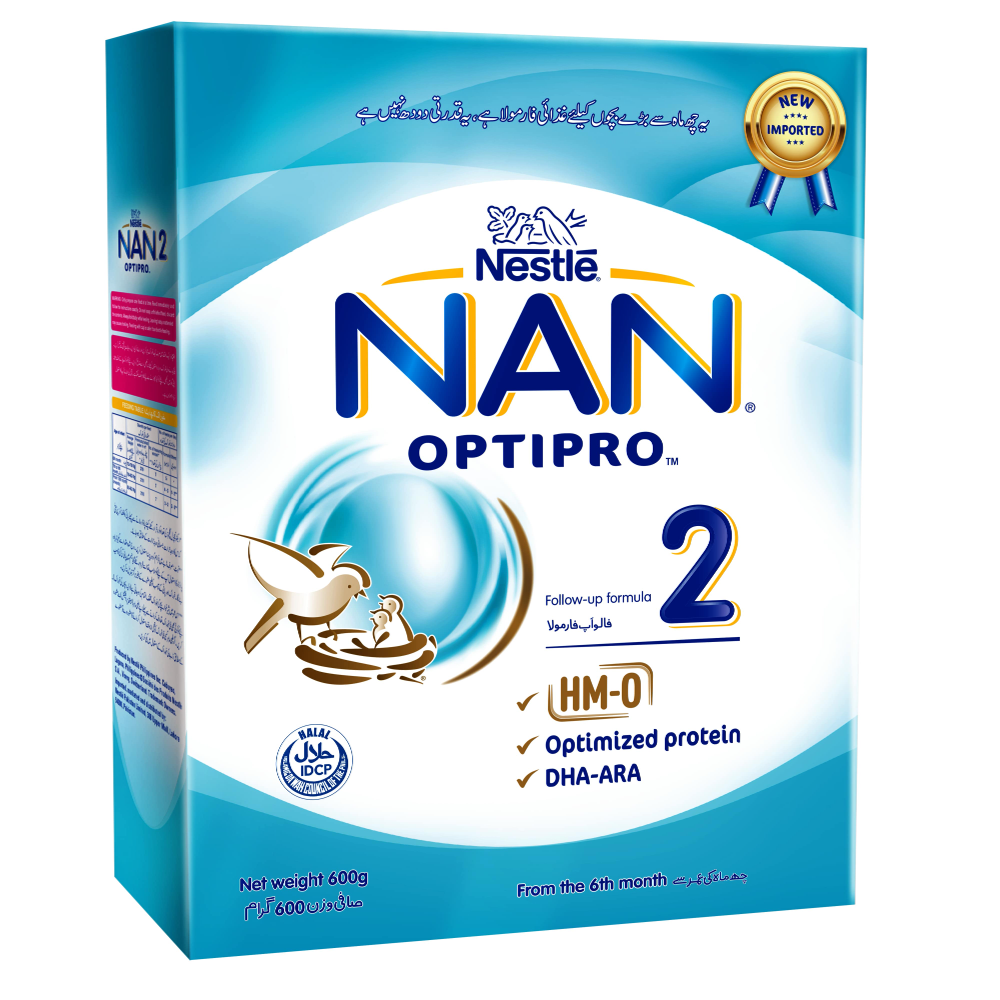 NESTLE MILK POWDER NAN 2 OPTIPRO 600 GM