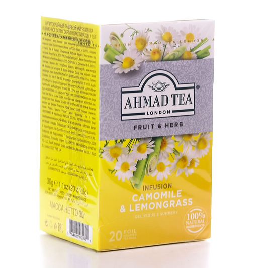 AHMAD TEA BAGS CAMMOMILE & LEMONGRASS 20PCS 30 GM