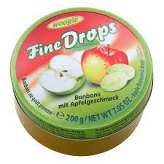 WOOGIE FINE DROPS CANDY MIT APFELGESCHMACK 200 GM