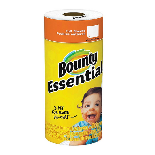 BOUNTY TISSUE ESSENTIALS 2 PLY WHITE BASIC