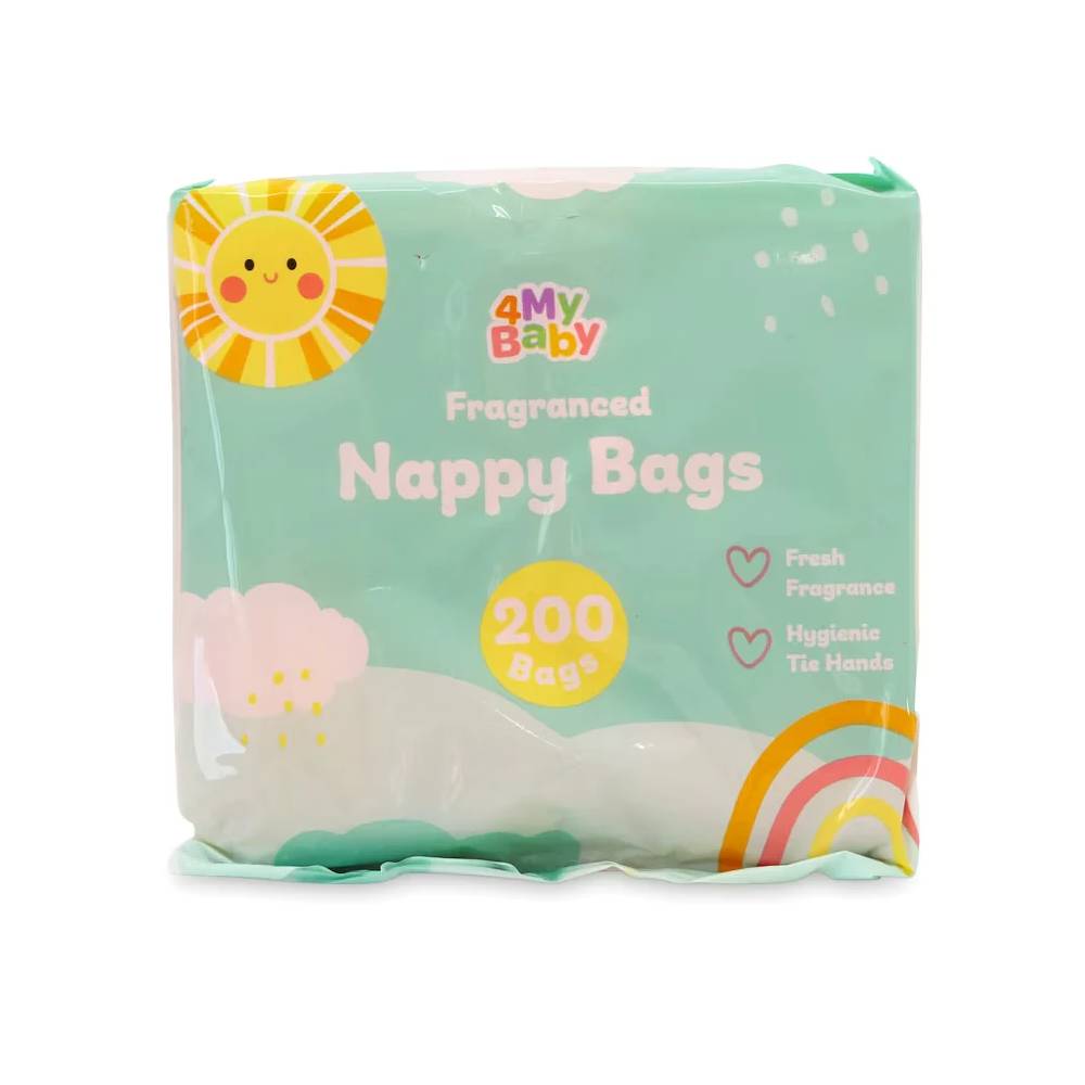 FRAGRANCED NAPPY BAGS WITH TIE HANDLES 200