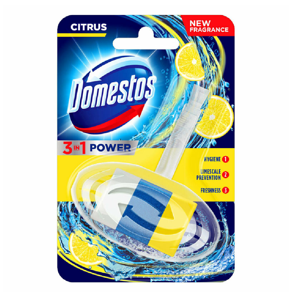 DOMESTOS TOILET AIR FRESHNER CITRUS 3 IN 1 POWER 40 GM