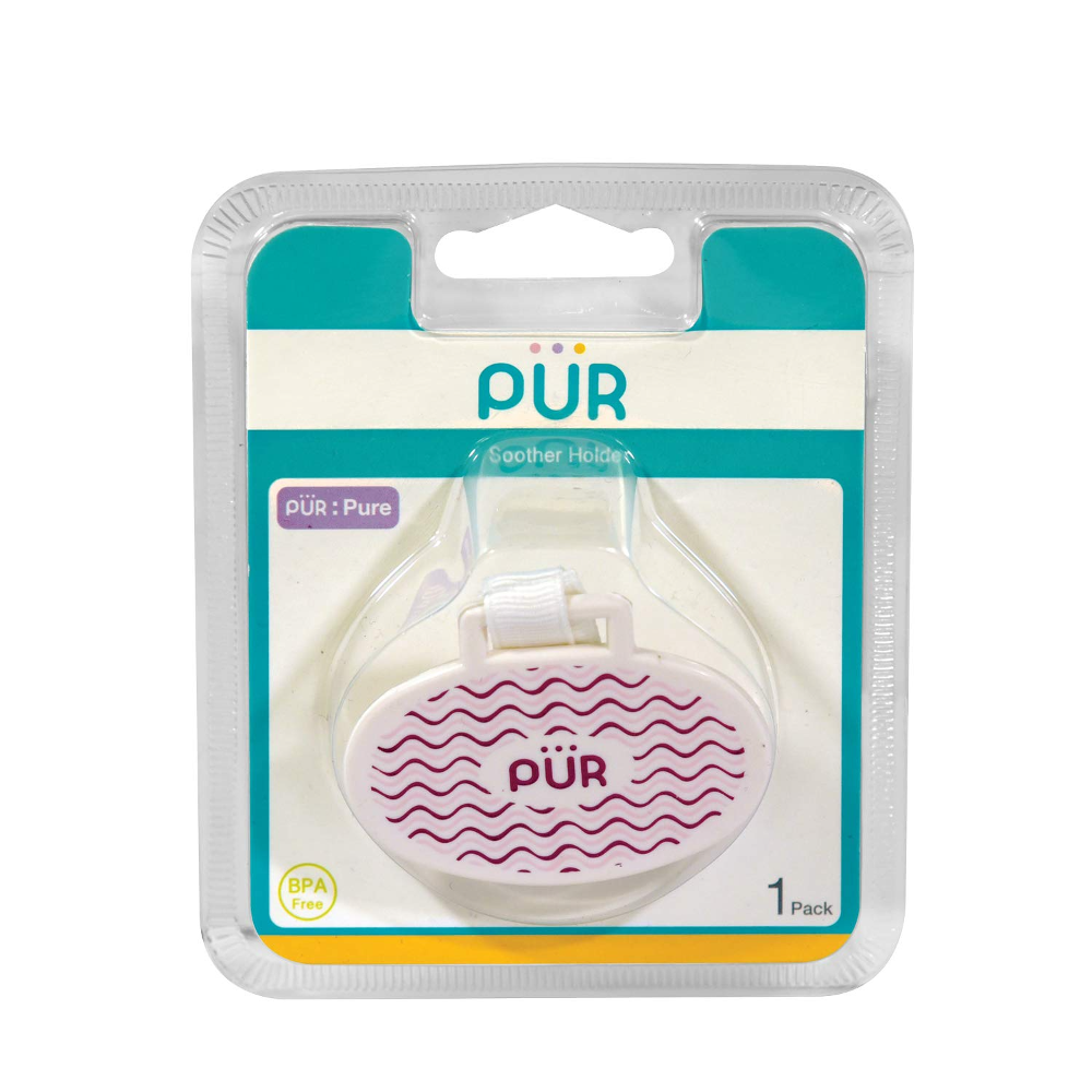 PUR OVAL SHAPED SOOTHER HOLDER 2-PK 4501ME