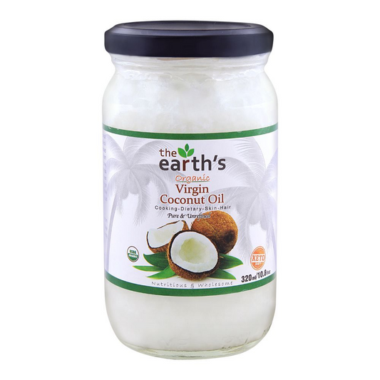 THE EARTHS COCONUT OIL ORGANIC VIRGIN 320 ML