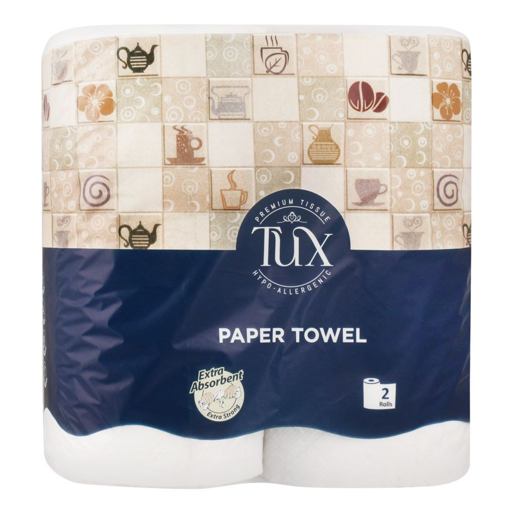 TUX PAPER TWIN TOWEL ROLL EXTRA ABSORBENT EXTRA STRONG