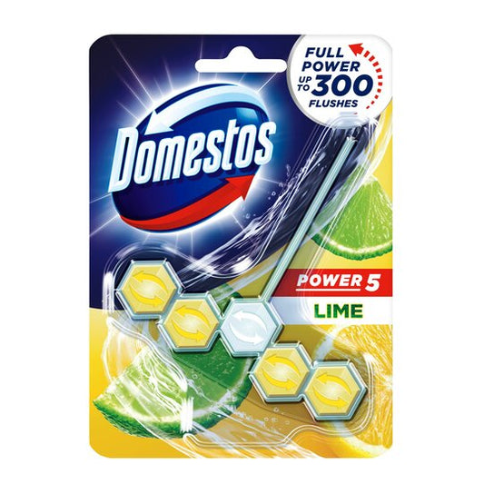 DOMESTOS TOILET FRESHNER LIME 5 POWER 55 GM