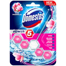 DOMESTOS TOILET FRESHNER PINK MAGNOLIA 5 POWER 55 GM