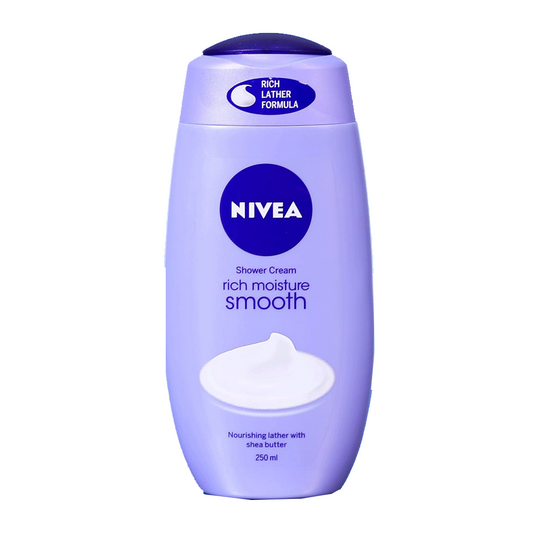 NIVEA SHOWER CREAM SHEA BUTTER RICH MOISTURE SMOOTH 250 ML