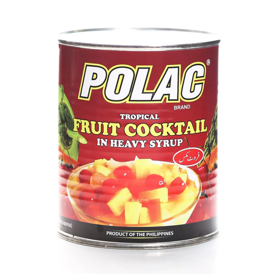 POLAC FRUIT COCKTAIL TIN IN HEAVY SYRUP 565 GM