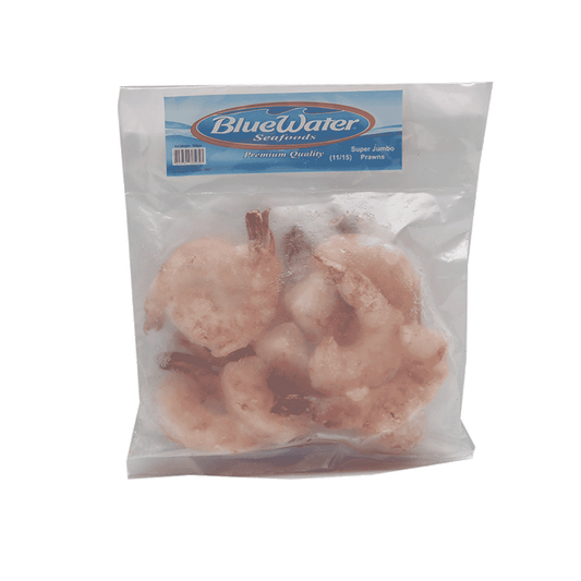 BLUE WATER SEAFOOD PRAWNS SUPER JUMBO 500GM