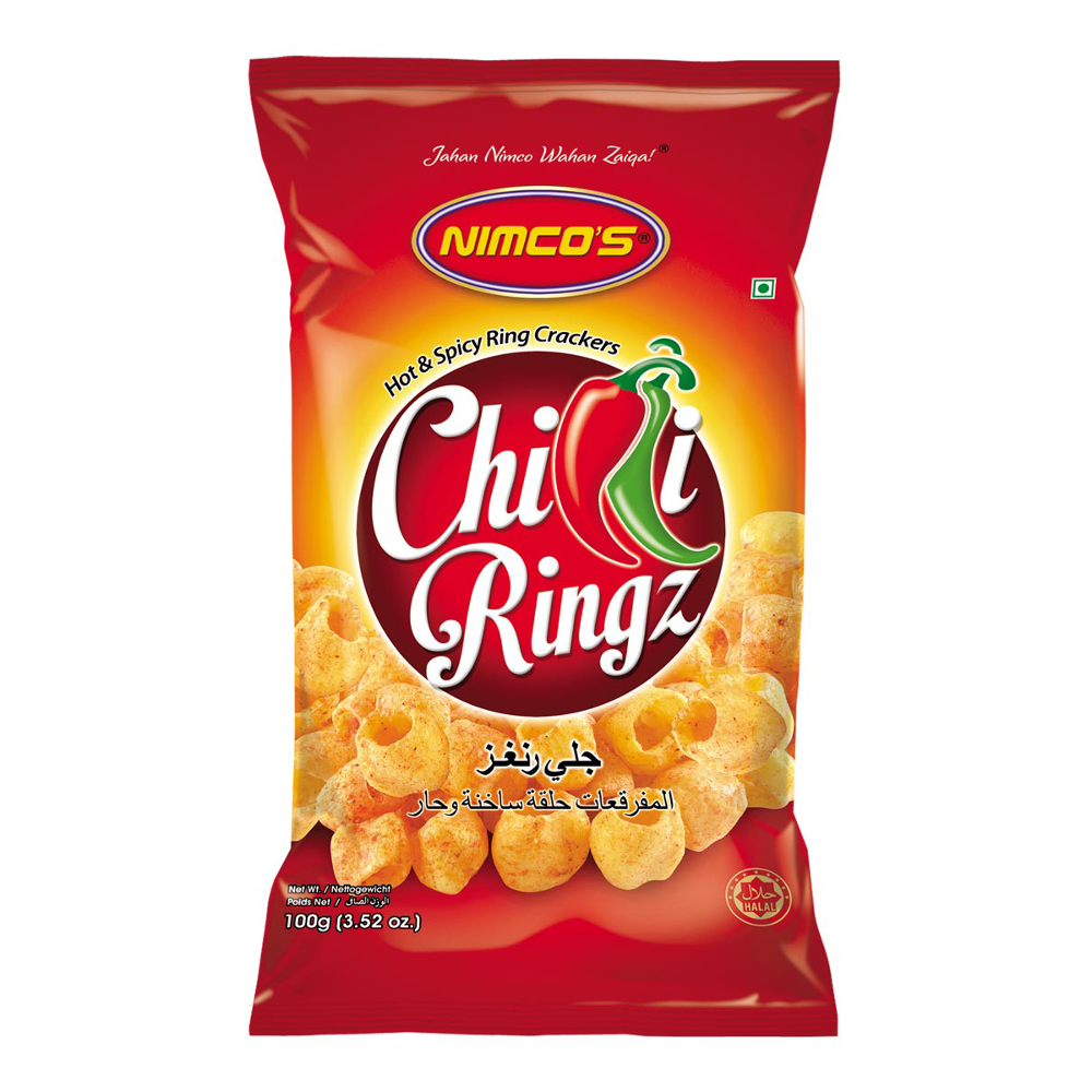 NIMCOS CHILLI RINGS 100 GM