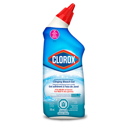 CLOROX TOILET BOWL CLEANER CLINGING GEL 709 ML